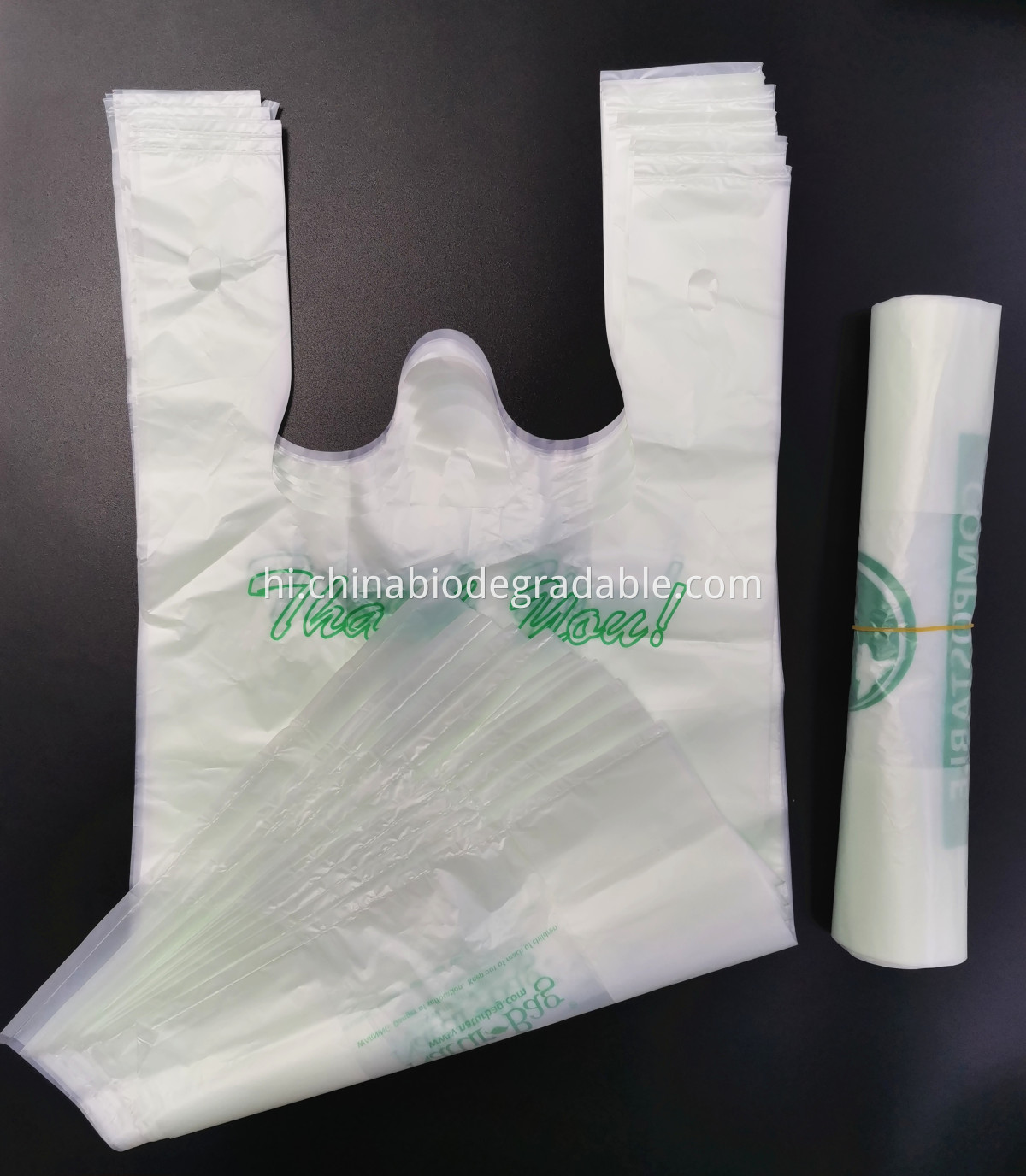 Bioplastic T-shirt Handle Shopping Bag